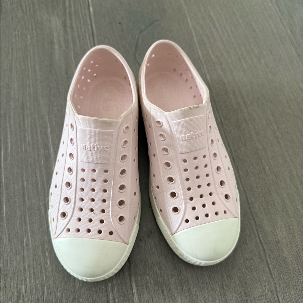 Native Light Pink Perforated Slip-Ons